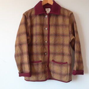 Vintage 90s Tabi Plaid Wool Shacket Reversable S